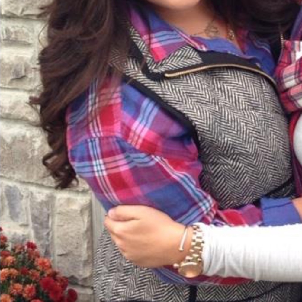 Red and blue flannel